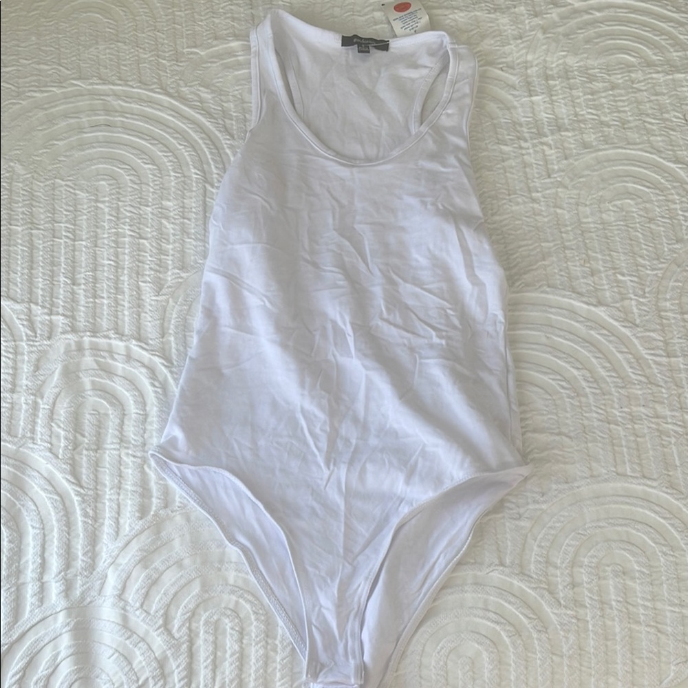 White Sleeveless Bodysuit